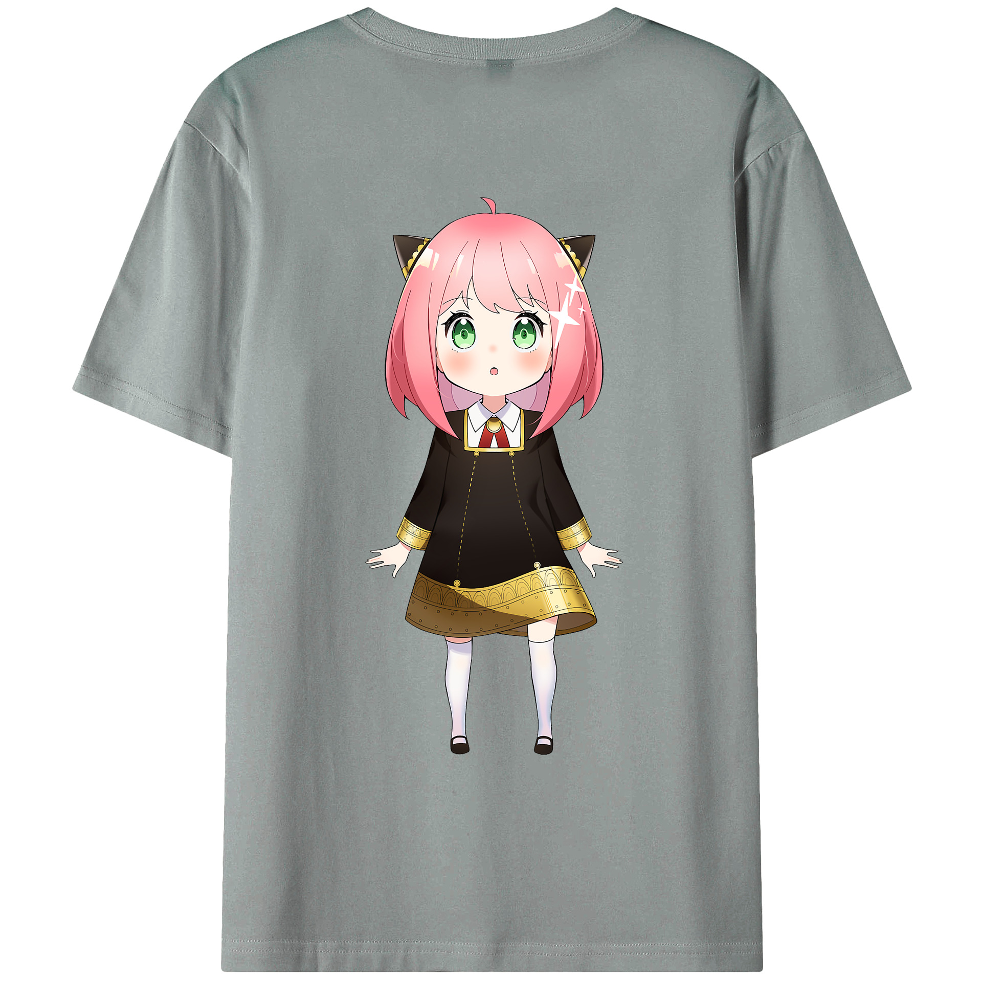 （画像用） SPY×FAMILY间谍家家酒 綿100％ メンズ半袖Tシャツ（バックプリント） 通気性